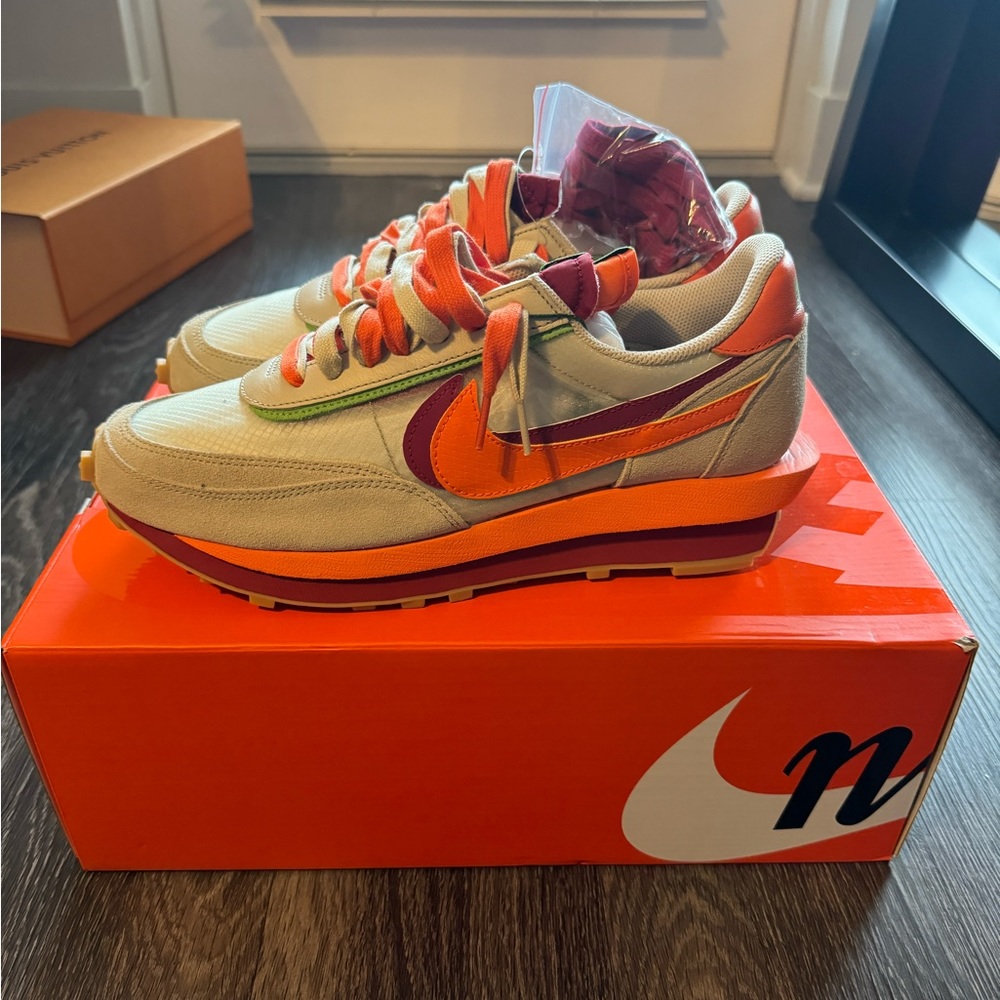 Nike LDWaffle sacai CLOT Orange Blaze